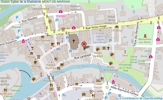 plan Eglise De La Madeleine Mont-de-marsan MONT-DE-MARSAN