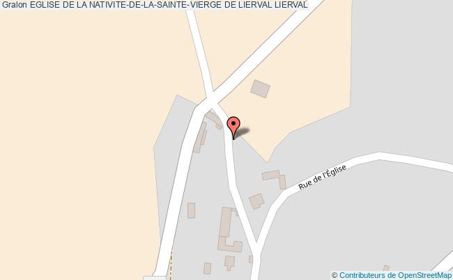 plan Eglise De La Nativite-de-la-sainte-vierge De Lierval Lierval LIERVAL