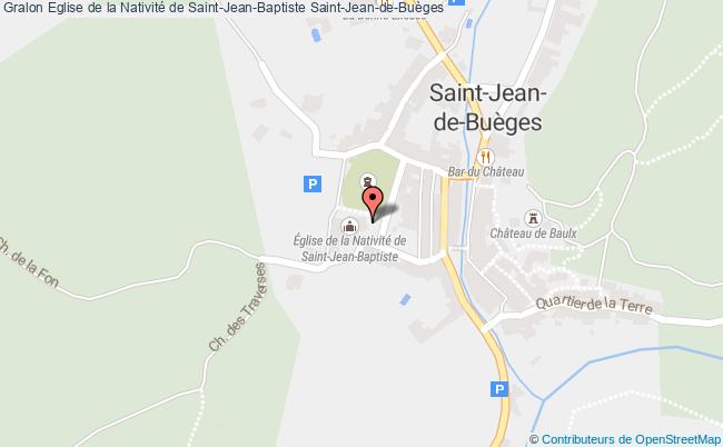 plan Eglise De La Nativité De Saint-jean-baptiste Saint-jean-de-buèges Saint-Jean-de-Buèges