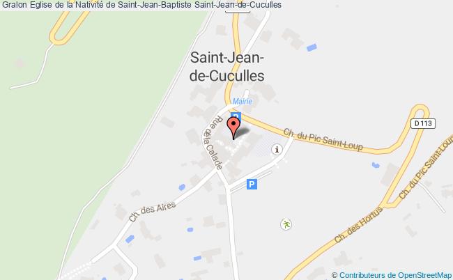 plan Eglise De La Nativité De Saint-jean-baptiste Saint-jean-de-cuculles Saint-Jean-de-Cuculles