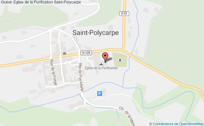 plan Eglise De La Purification Saint-polycarpe Saint-Polycarpe