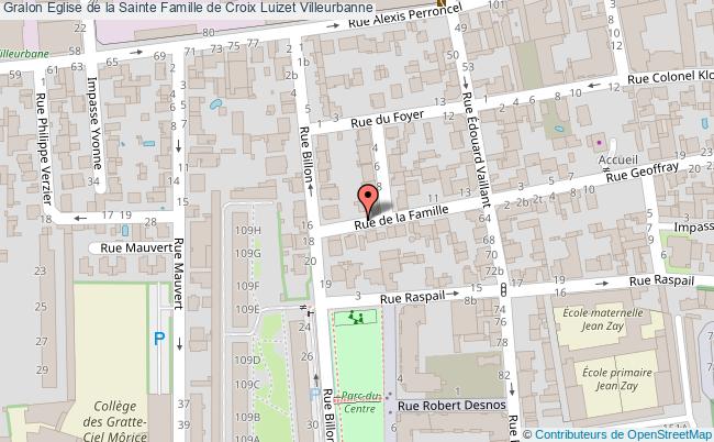 Eglise de la sainte famille de croix luizet Villeurbanne tourisme