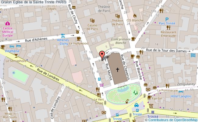 plan Eglise De La Sainte Trinite Paris PARIS