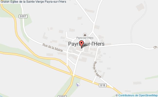 plan Eglise De La Sainte Vierge Payra-sur-l'hers Payra-sur-l'Hers