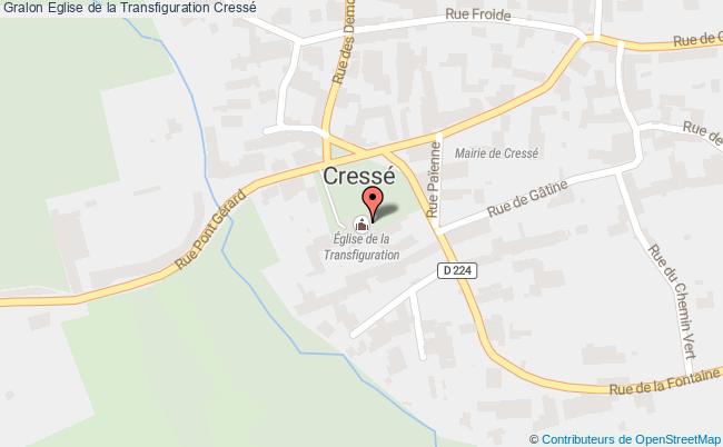 plan Eglise De La Transfiguration Cressé Cressé