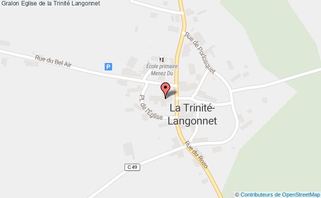 plan Eglise De La Trinité Langonnet Langonnet