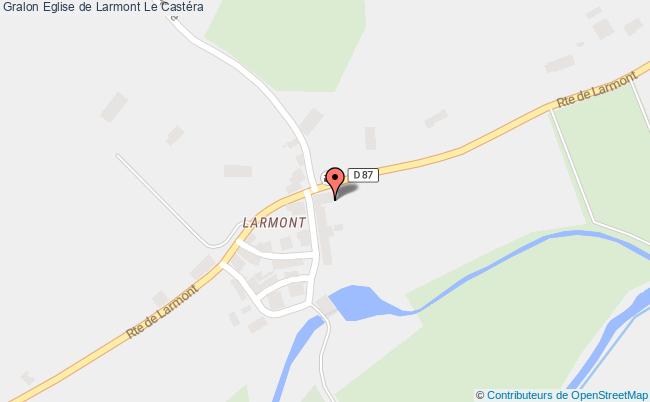 plan Eglise De Larmont Le Castéra Le Castéra