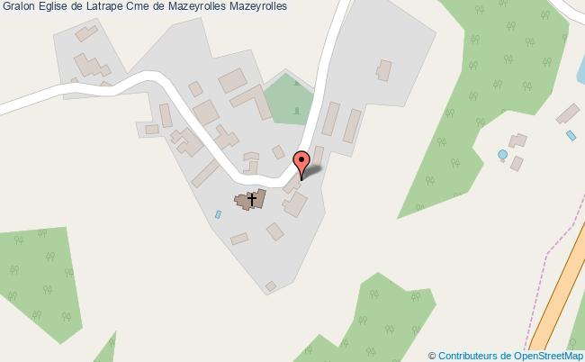 plan Eglise De Latrape Cme De Mazeyrolles Mazeyrolles Mazeyrolles