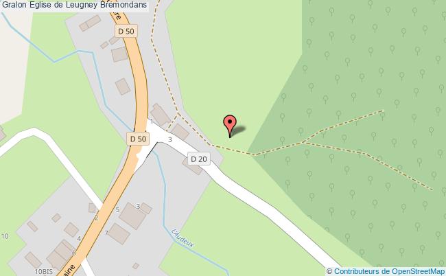 plan Eglise De Leugney Bremondans Bremondans