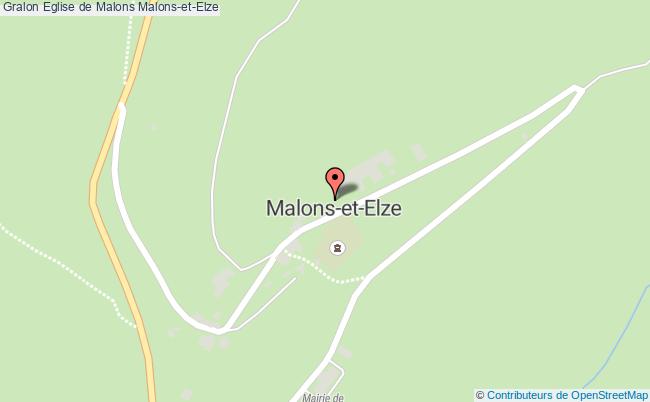 plan Eglise De Malons Malons-et-elze Malons-et-Elze