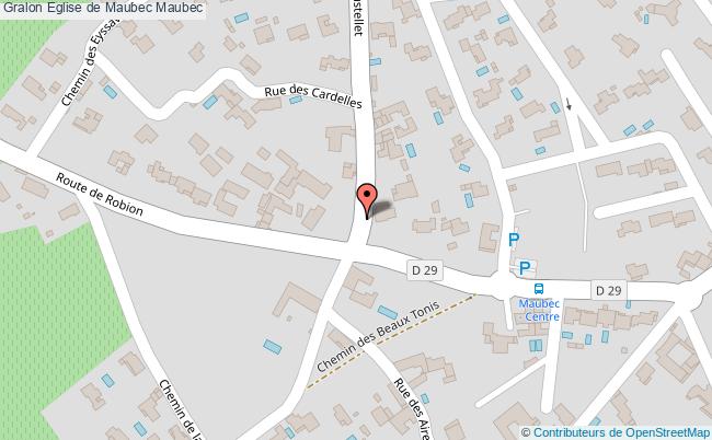 plan Eglise De Maubec Maubec Maubec
