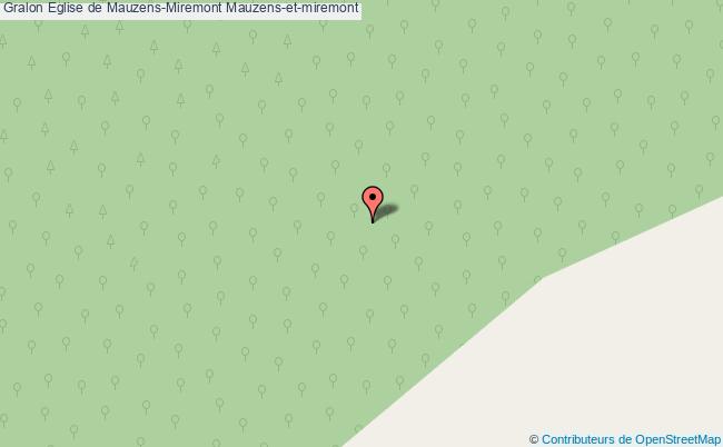 plan Eglise De Mauzens-miremont Mauzens-et-miremont Mauzens-et-miremont