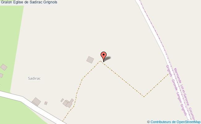 plan Eglise De Sadirac Grignols Grignols