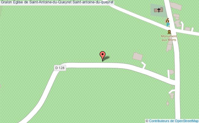 plan Eglise De Saint-antoine-du-queyret Saint-antoine-du-queyret Saint-antoine-du-queyret