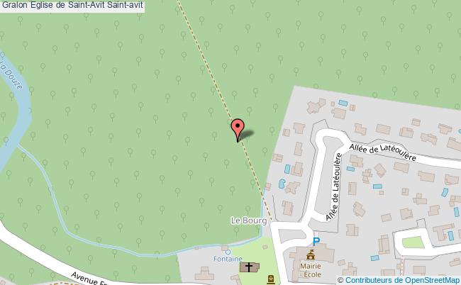 plan Eglise De Saint-avit Saint-avit Saint-avit