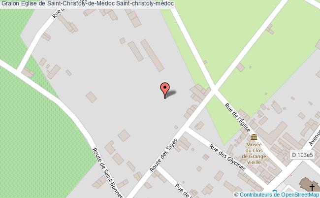 plan Eglise De Saint-christoly-de-médoc Saint-christoly-médoc Saint-christoly-médoc