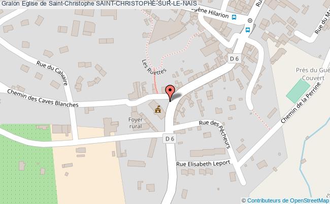 plan Eglise De Saint-christophe Saint-christophe-sur-le-nais SAINT-CHRISTOPHE-SUR-LE-NAIS