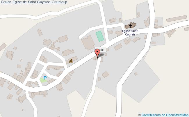 plan Eglise De Saint-gayrand Grateloup Grateloup