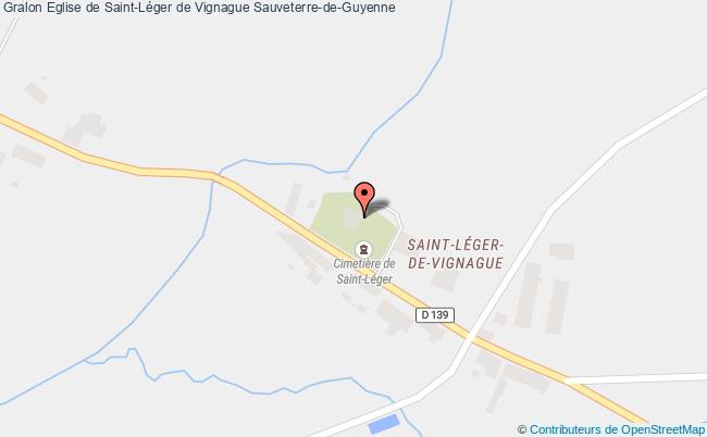 plan Eglise De Saint-léger De Vignague Sauveterre-de-guyenne Sauveterre-de-Guyenne