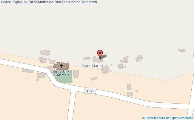 plan Eglise De Saint-martin-de-serres Lamothe-landerron Lamothe-landerron