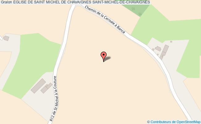 plan Eglise De Saint Michel De Chavaignes Saint-michel-de-chavaignes SAINT-MICHEL-DE-CHAVAIGNES