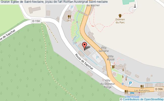 plan Eglise De Saint-nectaire, Joyau De L'art Roman Auvergnat Saint-nectaire Saint-nectaire