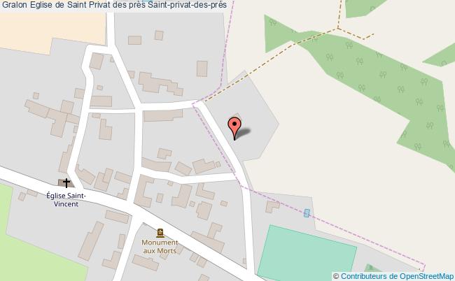 plan Eglise De Saint Privat Des Près Saint-privat-des-prés Saint-privat-des-prés