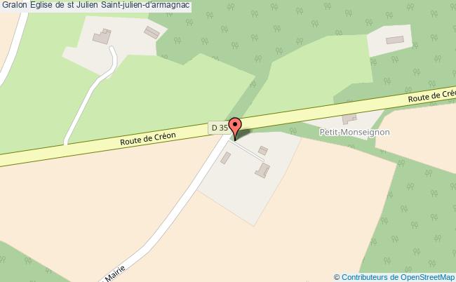 plan Eglise De St Julien Saint-julien-d'armagnac Saint-julien-d'armagnac