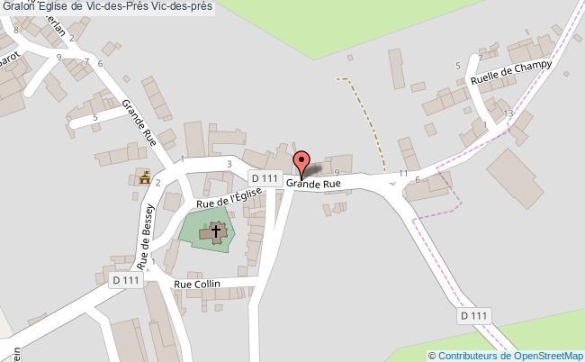 plan Eglise De Vic-des-prés Vic-des-prés Vic-des-prés