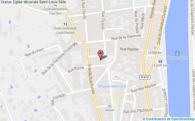 plan Eglise Décanale Saint-louis Sète Sète