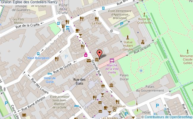 plan Eglise Des Cordeliers Nancy Nancy