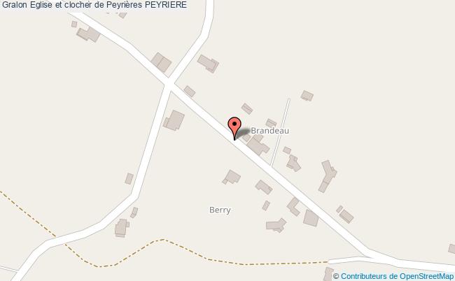 plan Eglise Et Clocher De Peyrières Peyriere PEYRIERE