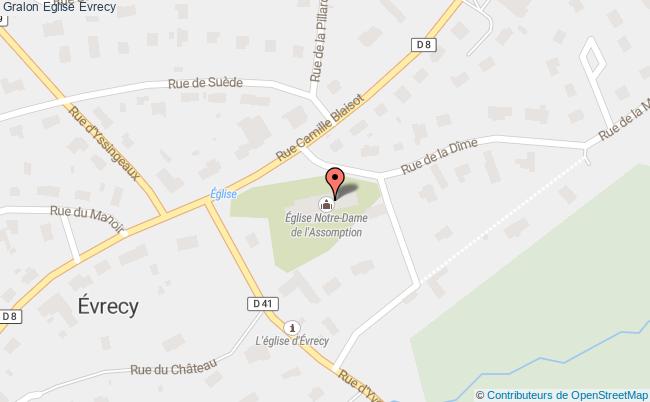 plan Eglise Evrecy Evrecy