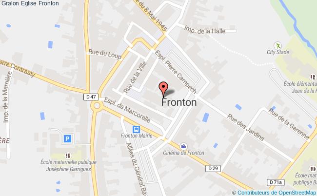 plan Eglise Fronton Fronton