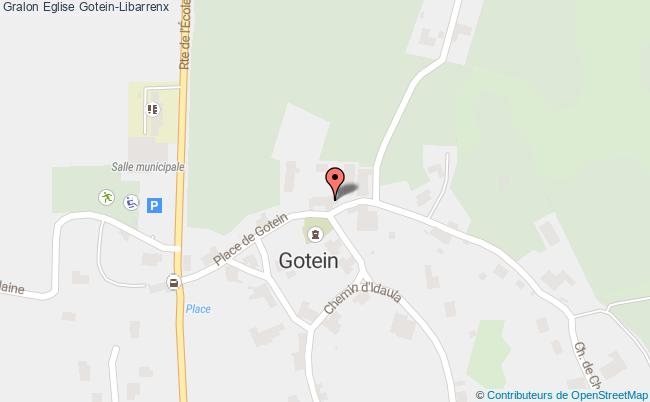 plan Eglise Gotein-libarrenx Gotein-Libarrenx