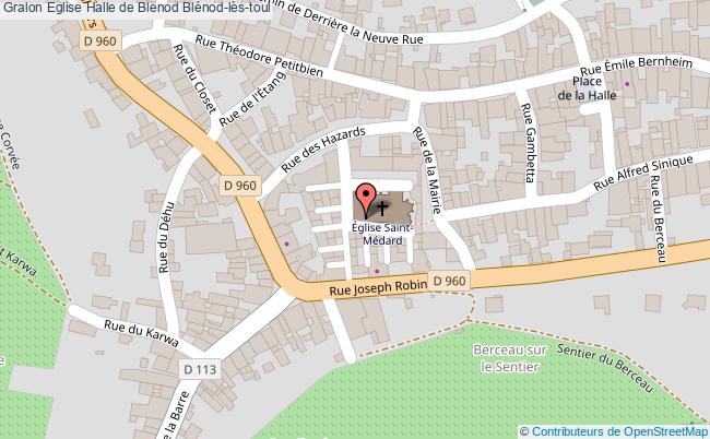 plan Eglise Halle De Blenod Blénod-lès-toul Blénod-lès-toul