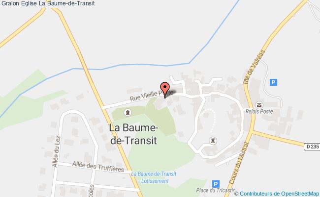 plan Eglise La Baume-de-transit La Baume-de-Transit