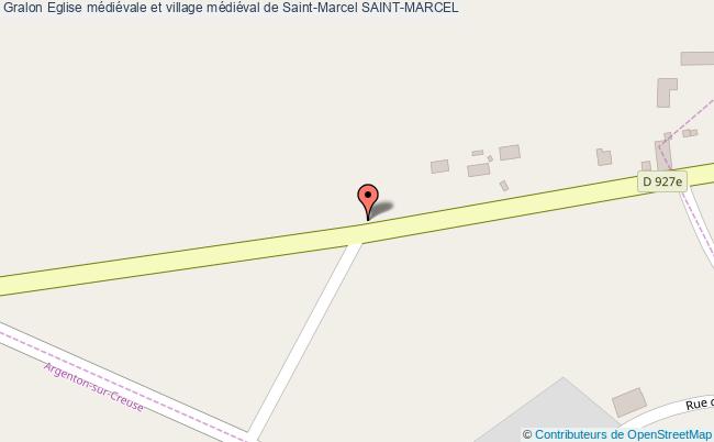 Eglise médiévale et village médiéval de Saint-Marcel