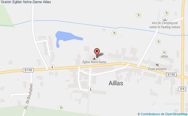 plan Eglise Notre-dame Aillas Aillas