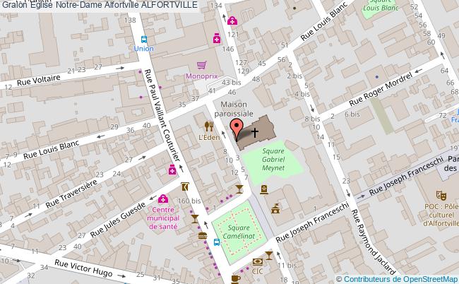 plan Eglise Notre-dame Alfortville Alfortville ALFORTVILLE