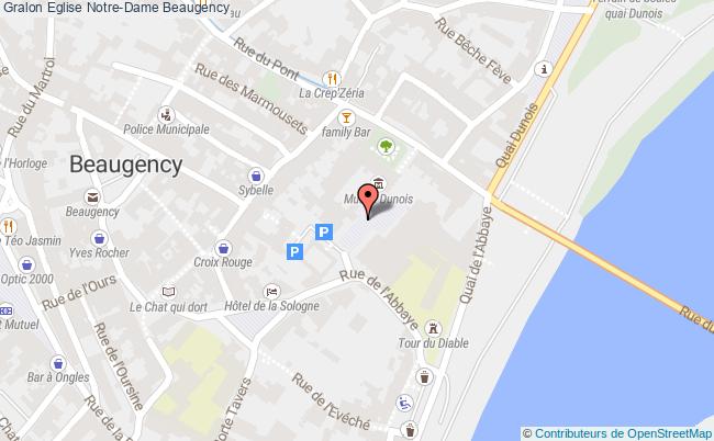 plan Eglise Notre-dame Beaugency Beaugency