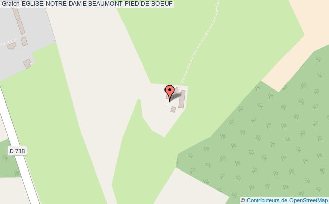 plan Eglise Notre Dame Beaumont-pied-de-boeuf BEAUMONT-PIED-DE-BOEUF