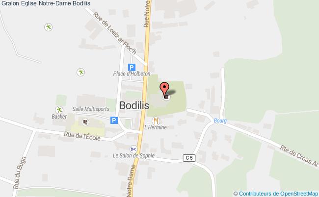 plan Eglise Notre-dame Bodilis Bodilis