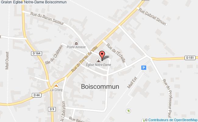 plan Eglise Notre-dame Boiscommun Boiscommun