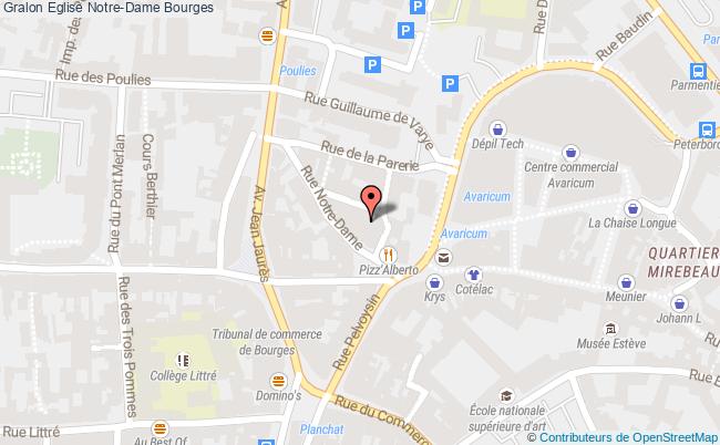 plan Eglise Notre-dame Bourges Bourges