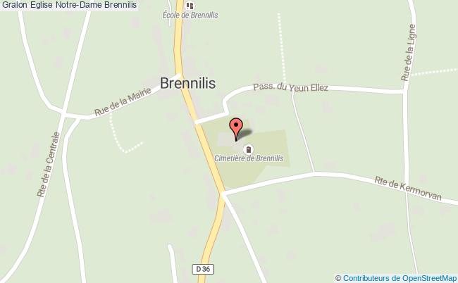 plan Eglise Notre-dame Brennilis Brennilis