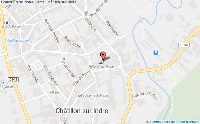 plan Eglise Notre-dame Châtillon-sur-indre Châtillon-sur-Indre