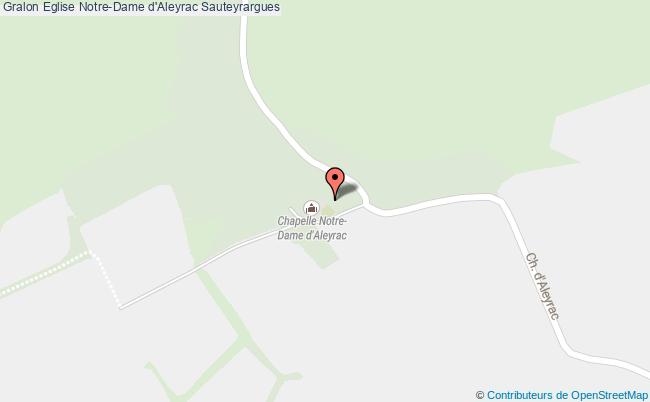 plan Eglise Notre-dame D'aleyrac Sauteyrargues Sauteyrargues