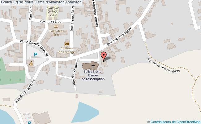 plan Eglise Notre Dame D'anneyron Anneyron Anneyron