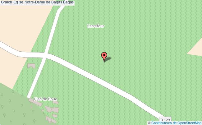 plan Eglise Notre-dame De Bagas Bagas Bagas